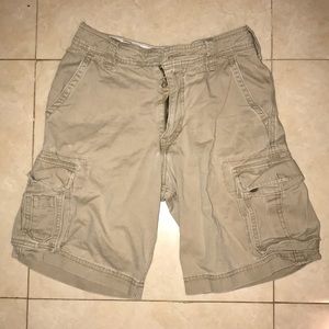 Abercrombie cargo khaki shorts